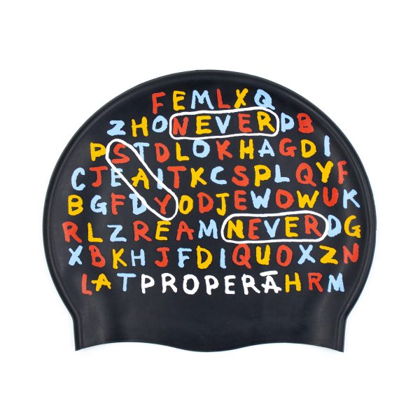 PROPERĀ FlexiFit SILK EFFECT PRINT I Badekappe Art.-Nr. 1DS0824206 Farbe SUPER LETTERS