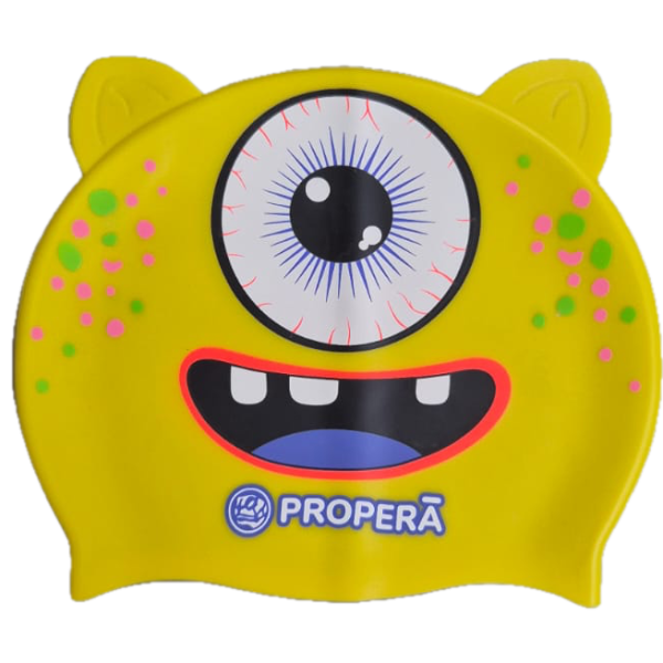 PROPERĀ FlexiFit SILK EFFECT PRINT MINI FRIENDS Badekappe Art.-Nr. MINI1RL1224254 Farbe EYEQ